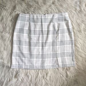 NWT Aeropostale Plaid Pink Mini Skirt w Slit Preppy Academia Clueless Flossy